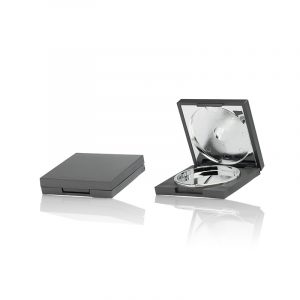 Compact powder case square, plastic